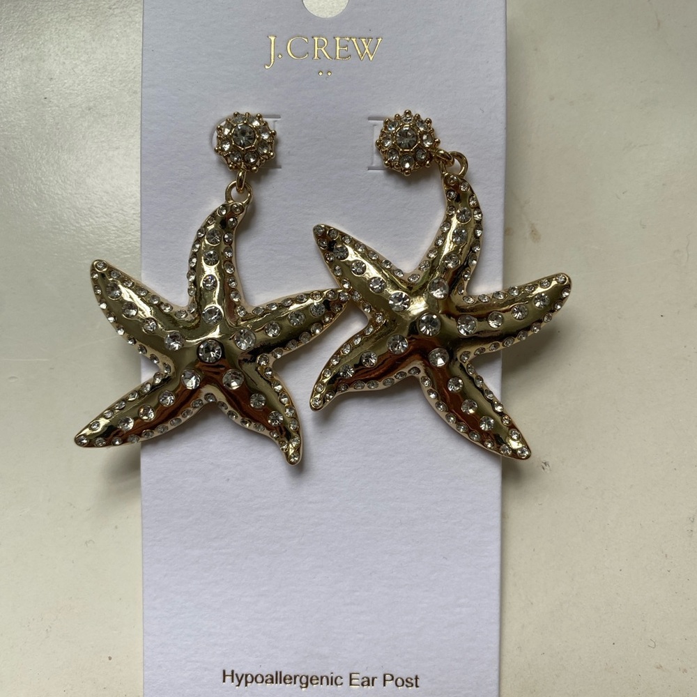 JCREW Starfish earrings